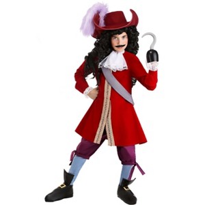 HalloweenCostumes.com Disney Boy's Deluxe Captain Hook Halloween Costume | Kids' Swashbuckler Pirate Dress-Up Outfit - 1 of 4