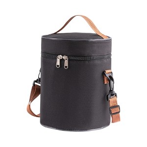 Unique Bargains Cylindrical Insulated Lunch Tote Bag 1 Pc - 1 of 4