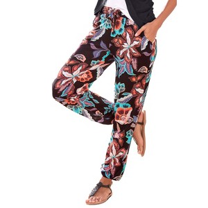 Women's Floral Print Pants - LASCANA - 1 of 4