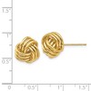 Black Bow Jewelry 12mm Polished 3D Love Knot Earrings in 14k Yellow Gold - 4 of 4