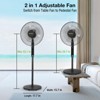 HYKOLITY Oscillating Pedestal Fan, 16 in Ultra Quiet Standing Fan with Remote and Timer 9 Speed Setting Air Circulator with DC Motor for Bedroom - 2 of 4