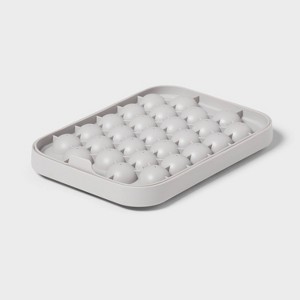 Silicone Sphere Ice Tray with Lid Gray - Room Essentials™ - 1 of 3