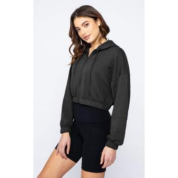 90 Degree By Reflex Womens Long Sleeve Two Tone Heather Half Zip Pullover -  Heather Heat Wave - Small at  Women's Clothing store