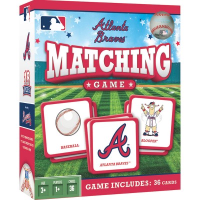 MasterPieces Sports Games - Atlanta Braves MLB Matching Game - Game for Kids and Family - Laugh and Learn