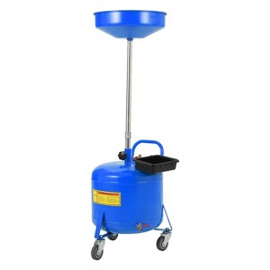 Oil Drain Tank,Portable Oil Drainer w/ 360 Degree Wheels,Toolbox & 15 Inch Funnel Fluid - 1 of 4
