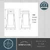 VAXCEL Nash Black Outdoor Modern Wall Lantern, Dusk to Dawn Photocell, 1-Light Wall Lamp Sconce with Clear Seeded Glass - 4 of 4