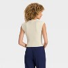 Women's Cap Sleeve Brushed Ribbed Muscle T-Shirt - A New Day™ - 2 of 3