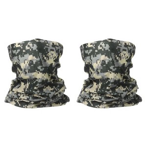 Unique Bargains Breathable Elastic Cycling Fishing Sport Neck Gaiter Face Masks 2 Pcs - 1 of 4