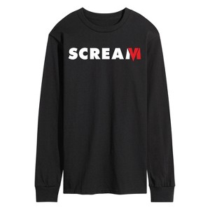 Men's - Scream - Red and White Logo Long Sleeve Graphic T-Shirt - 1 of 4