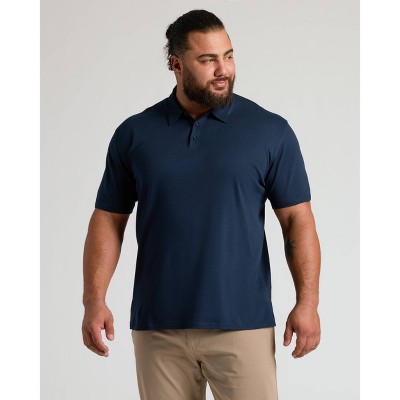 True Classic Men's Short Sleeve Collar Neck Polo Pima Shirt