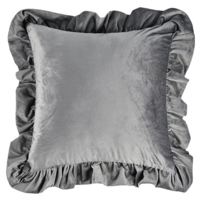 REGALWOVEN Scalloped Trim Outdoor Throw Pillow Covers for Sofa Living Room Home Decor 1 Pc