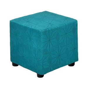 Unique Bargains Living Room Knitted Jacquard Stretch Rectangle Silpcover - 1 of 4