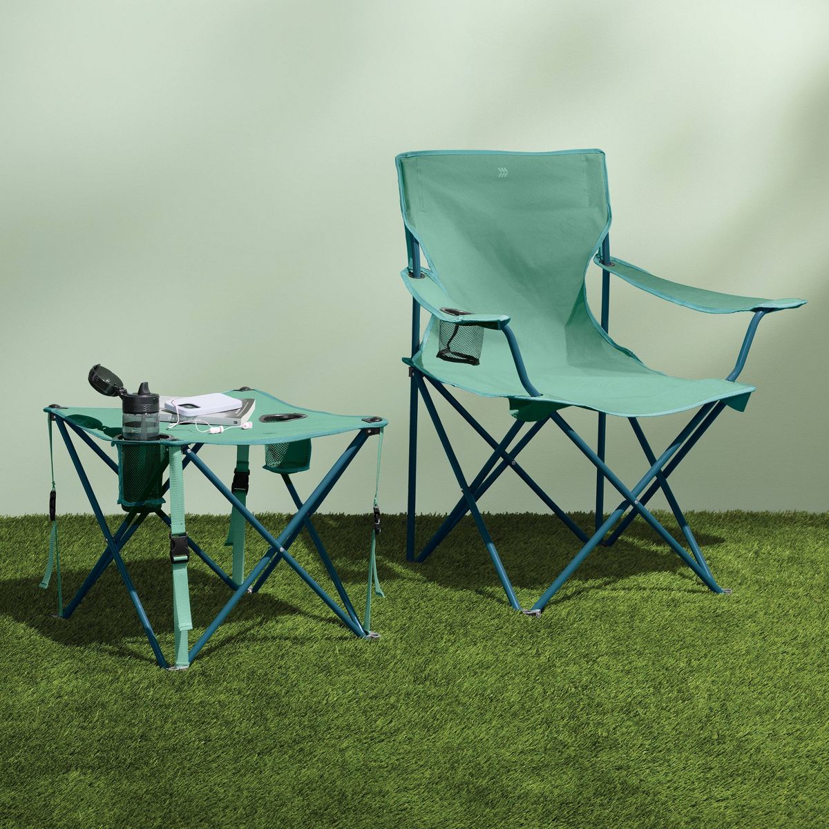 2pc Quad Side Steel Rectangle Portable Picnic Table - All In Motion™ - thumbnail 8