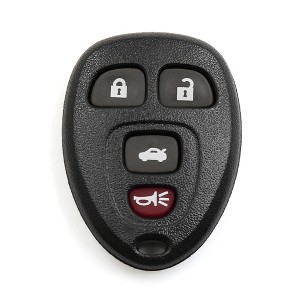 Unique Bargains New 4 Buttons Key Fob Remote Control Case Shell Replacement KOBGT04A for Chevrolet Malibu 2004-2012 Black 1 Pc - 1 of 4