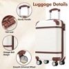 Whisen 20" Hardshell Carry-On with Spinner Wheels & TSA Lock - 3 of 4