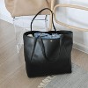 Paaaawaters Oversize Pu Leather Tote Women Weekender Bag Shopper Handbag Travel Purse - 3 of 4