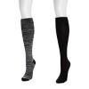 Muk Luks Women's 2 Pack Nylon Compression Socks - 2 of 3