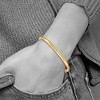 Black Bow Jewelry 5mm 14k Yellow Gold Polished Domed Hinged Bangle Bracelet, 8 Inch - 3 of 4
