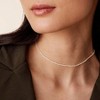 14K - 18K Gold Plated Pearl Necklaces for Women - Dainty Choker with Beads and Paperclip Chain, Bridal Jewelry - 2 of 4