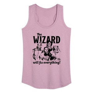 Women's - Wizard of Oz - The Wizard Will Fix Everything Graphic Racerback Tank - 1 of 4