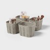 4pk Wave Decorative Basket Mini Gray - Brightroom™ - 4 of 4