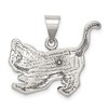 Black Bow Jewelry Sterling Silver Antiqued Tiger Cub Pendant - 3 of 4