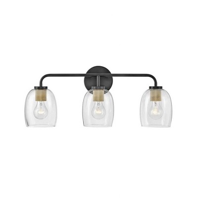 Lark Percy 3 - Light Vanity in  Black/Lacquered Brass