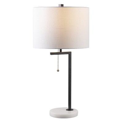 JONATHAN Y Alyssa Metal/Marble LED Table Lamp