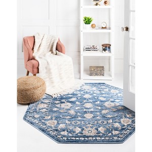 Unique Loom Boston Collection Area Rug - Floral - 1 of 4