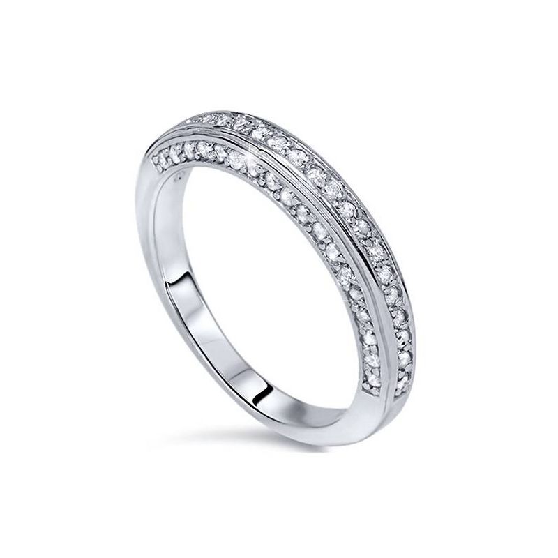 Pompeii3 5/8ct Diamond Wedding Ring White Gold Anniversary Ring, 2 of 6