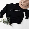 Simply Sage Market Women's Graphic Sweatshirt Blessed Typewriter - 3 of 4