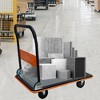 NAYSAYE Foldable Platform Dolly Heavy Duty Flatbed Cart with Swivel Wheels and Anti Slip Plate for Loading and Storage, Orange, 35.43"*23.62"*34.25" - 2 of 4