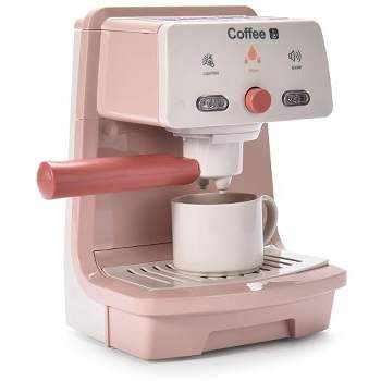 Kidzlane Kids Coffee Maker Playset Toy Espresso Machine, Pink