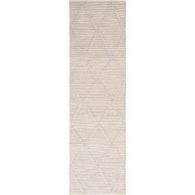 Natural Fiber Nf228 Hand Woven Runner Rug - Natural - 2'3