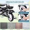 7-in-1 Foldable Baby Tricycle Stroller for Kids Ages 1-5, Toddler Trike with Adjustable Push Handle, Safety Harness, Storage Basket & Cup Holder - 2 of 4