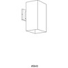 Progress Lighting, Square Collection, 1-Light Outdoor Wall Light, Antique Bronze, Material: Aluminum, Finish Color: White - 2 of 2