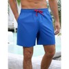 Men's Swim Trunks Quick Dry Swim Shorts with 4 Pockets for Men Blue 2XL - 3 of 4
