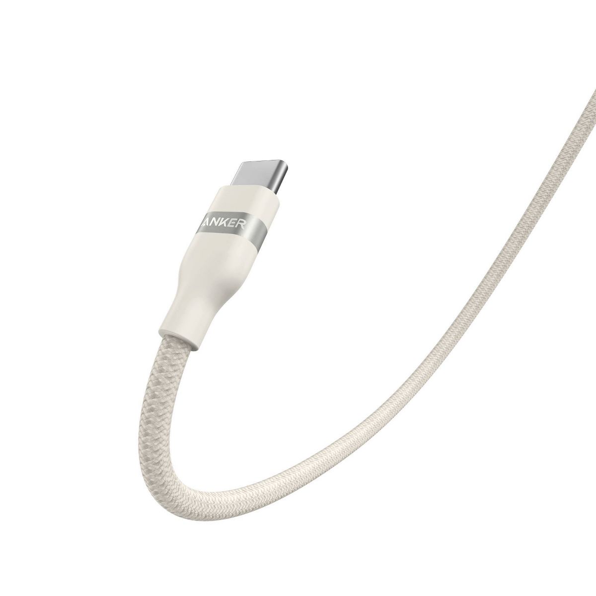 Anker 3' 100% PCR-Braided Ultra Soft USB-C to Lightning Cable - White - thumbnail 2