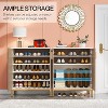 Tribesigns 6-Tier Shoe Cabinet with Doors, Freestanding Entryway Shoe Organizer Rack - 4 of 4