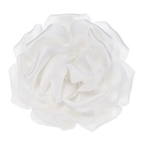 Unique Bargains Handmade Dainty Satin Fabric Big Peony Rose Flower Brooches Hair Clips 1 Pc - 1 of 4