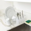 LunaLulinlk (2 pack) Small Wire Dish Rack - Chrome - 14.17" W x 12.64" L x 5.67" H - 3 of 4