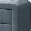 Royal Hampton Nightstand, 2 Drawer, 22 Inch Slate Gray Brushed Linen Upholstery - 4 of 4
