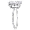 EVERLY JEWELRY  |   10k White Gold 4 7/8 CT DEW Created Moissanite-White Fashion Ring - 2 of 4