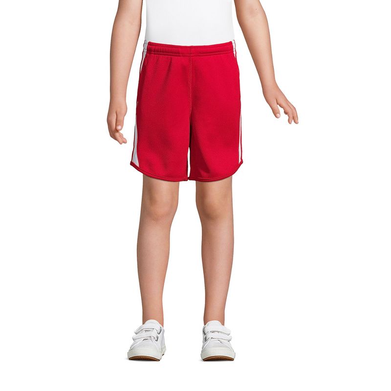 Lands' End School Uniform Kids Mesh Athletic Gym Shorts, 3 of 4