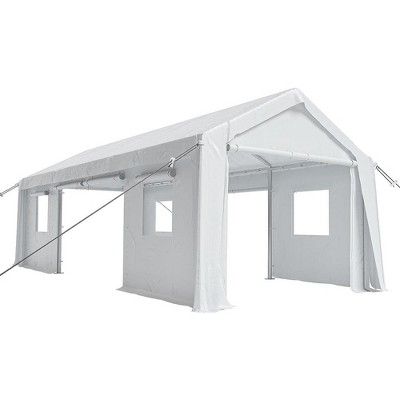 Carport, Outdoor Heavy Duty Portable Assembly Carport, for Car Truck Boat, Windproof Waterproof UV Proof