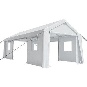 Carport, Outdoor Heavy Duty Portable Assembly Carport, for Car Truck Boat, Windproof Waterproof UV Proof - 1 of 4