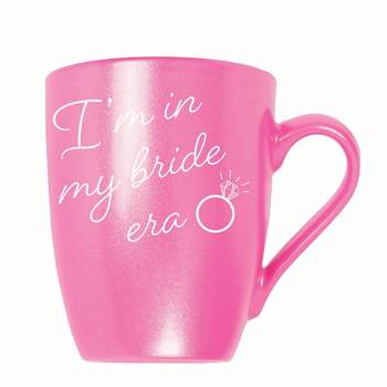 Elanze Designs I'm In My Bride Era 10 ounce New Bone China Coffee Tea Cup Mug For Your Favorite Morning Brew, Princess Pink