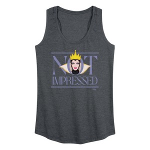 Women's - Disney Villains - Not Impressed Graphic Racerback Tank - 1 of 4