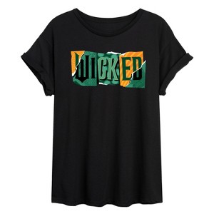 Women's - Wicked - Tear Logo Oversized Graphic T-Shirt - 1 of 4