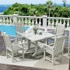WestinTrends 5 Piece Outdoor Patio Dining Set Outdoor Square Table and Armchair Set - 2 of 2